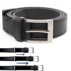 Musta keinonahkavy&ouml; joustolla 34 mm