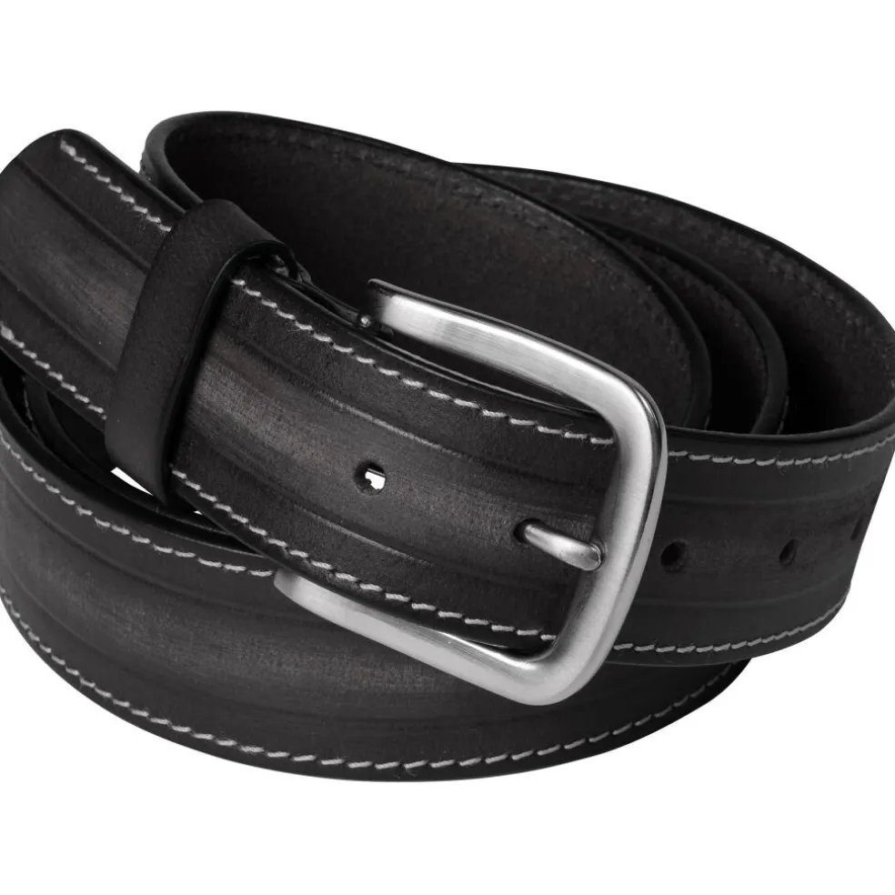 Musta nahkavyö 39mm