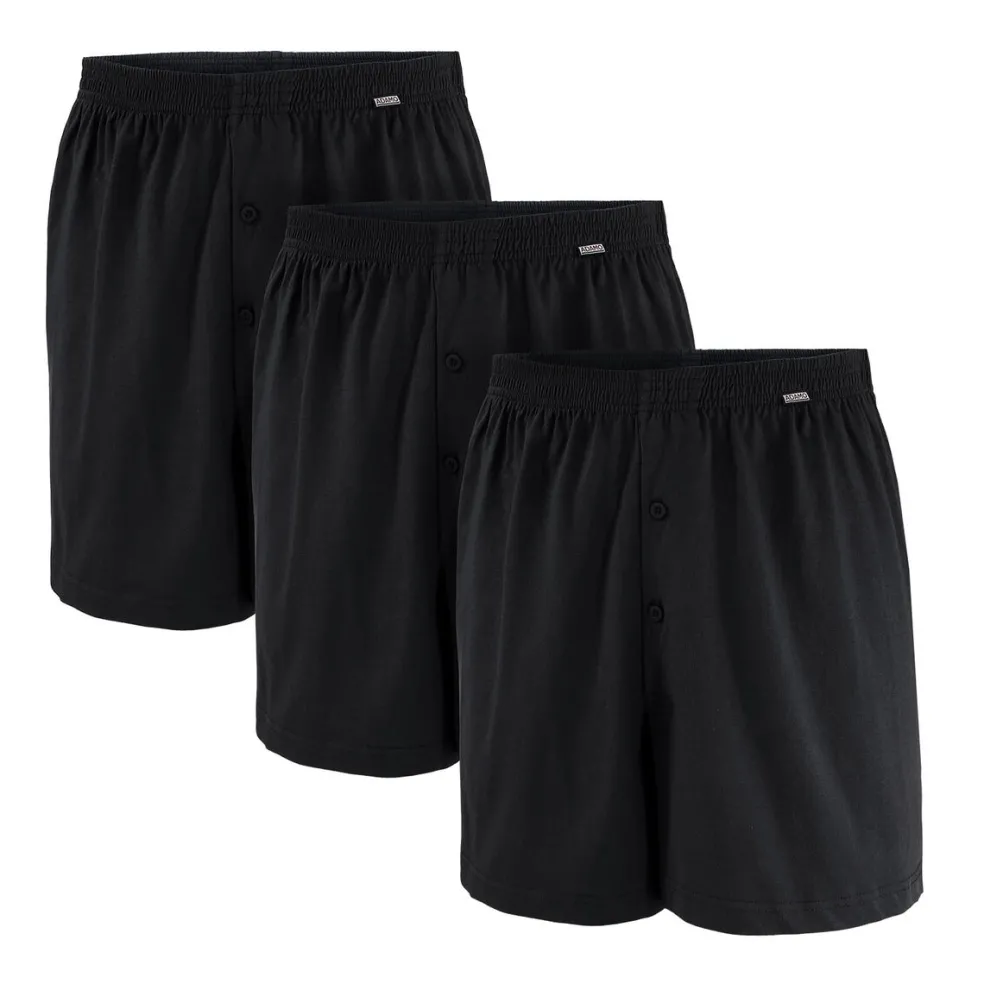 Mustat nappiboxerit 3 kpl / pkt
