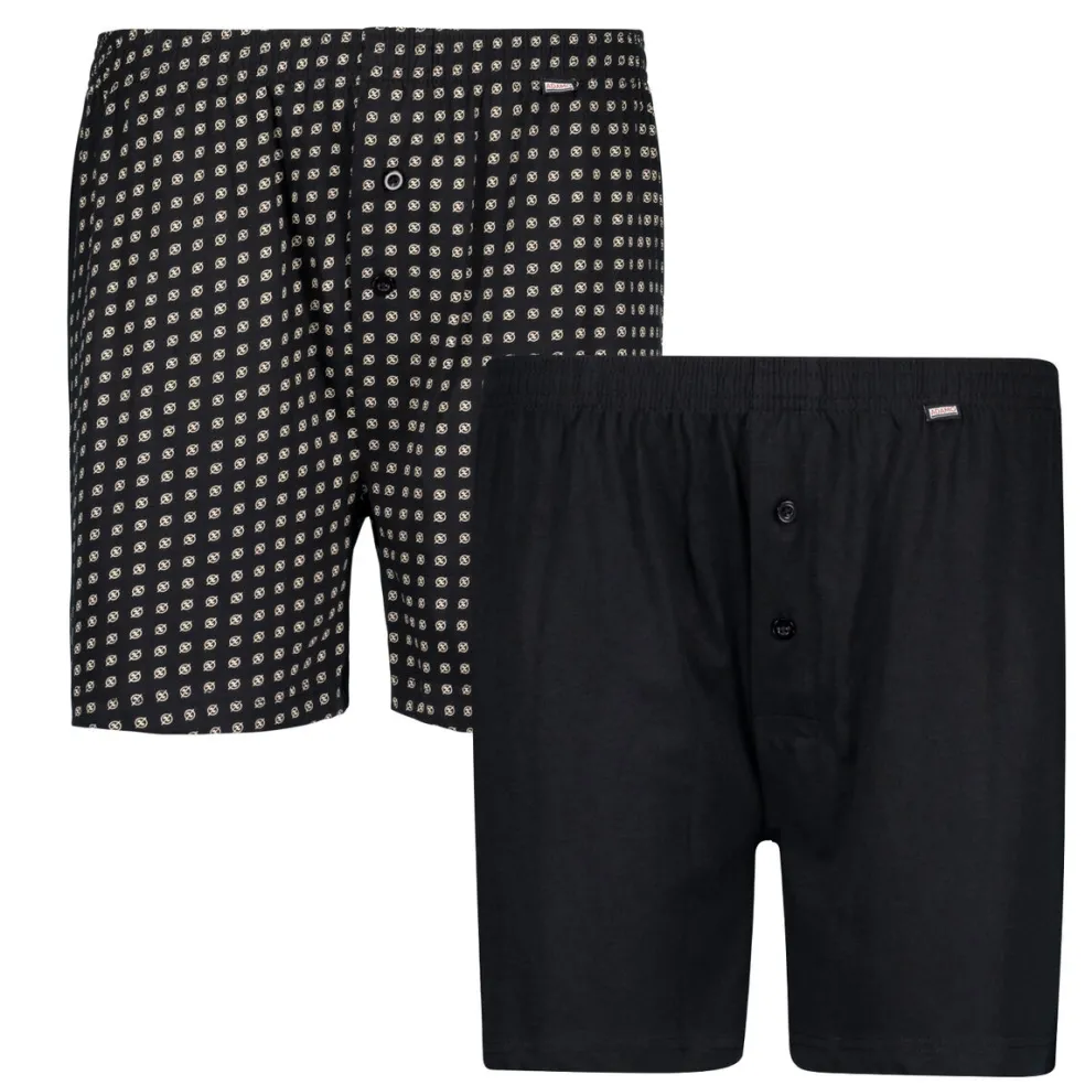 Mustat nappiboxerit 2 kpl / pkt