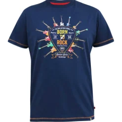 Navy kitaraprintti t-paita