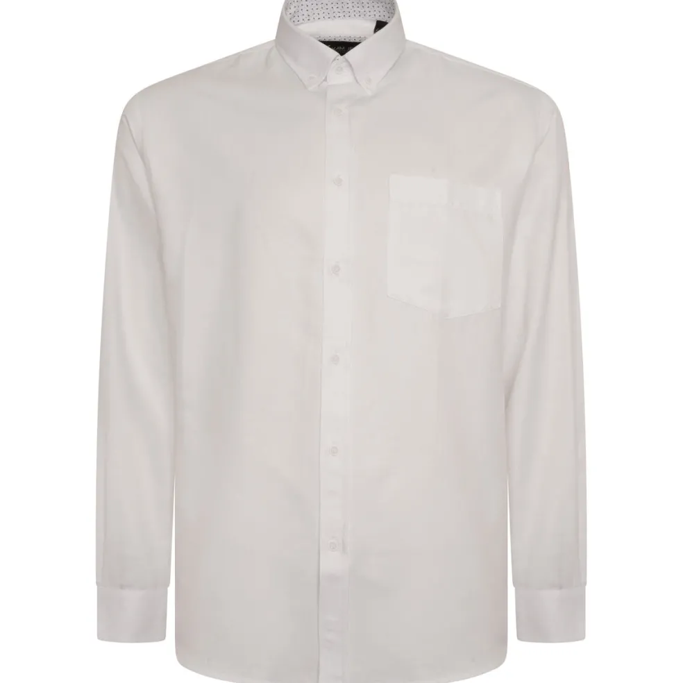 Valkoinen premium oxford kauluspaita